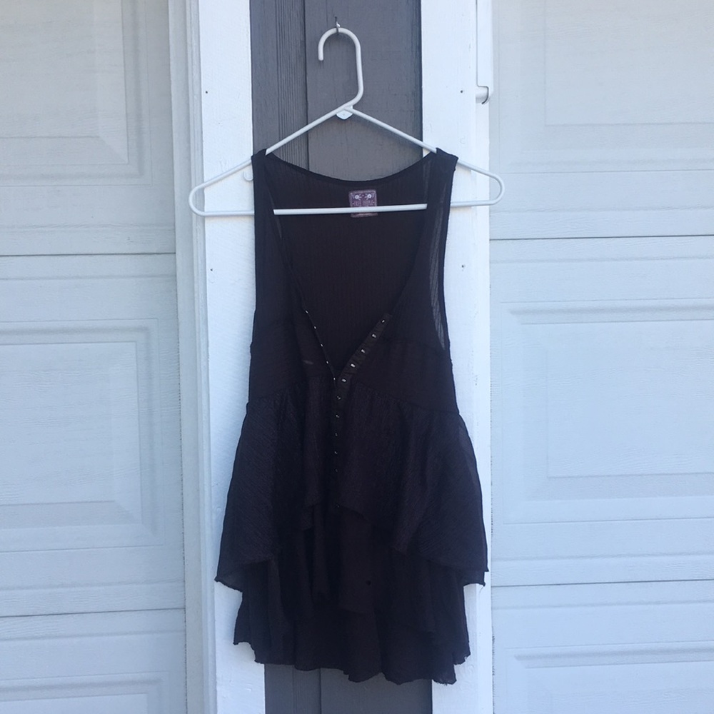 Free People Top - Plum Purple Layered